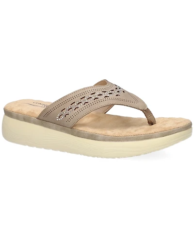 Easy Street Women's Sonny Platform Thong Sandals