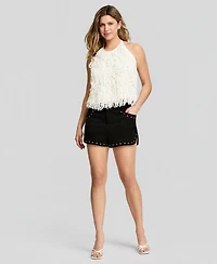 And Now This Women's Studded Faux-Suede Shorts, Macy's Exclusive