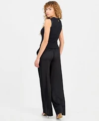 Guess Womens Charline Top Ines Wide Leg Jogger Pants