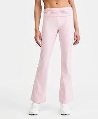 Id Ideology Women's Studio Foldover Waist Flare Leggings, Macy's Exclusive