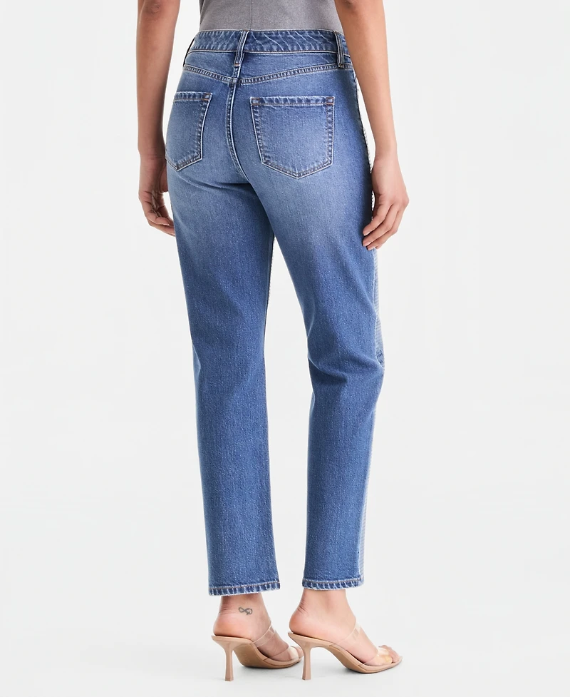 I.n.c. International Concepts Women's High-Rise Sequin Ankle Jeans, Macy's Exclusive