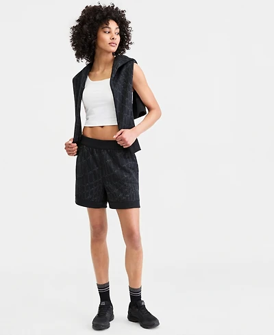 Id Ideology Women's Quilted Reversible Shorts, Macy's Exclusive