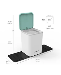 Ninestars Mini Trash Can, Car Trash Can 0.79 Gallon Countertop Compost Bin