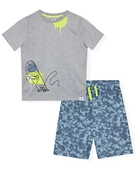 Max & Olivia Boys' 6-12 Skate Top and Pants, 2-Piece Set