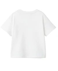 Disney Girls' 2T-6X Crewneck Short-Sleeve Top and Stitch Skirt, 2-Piece Set