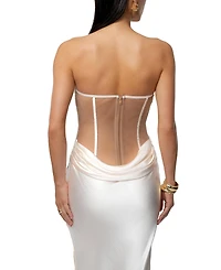 Jluxlabel Women's Regal Rising Satin Maxi Dress