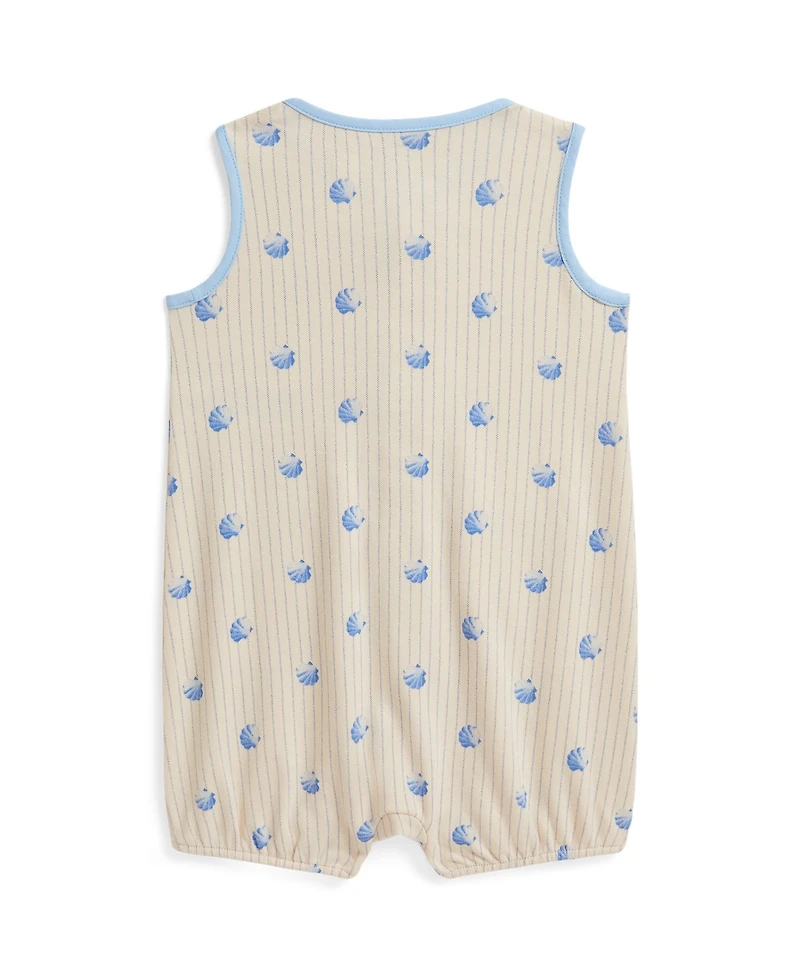 Polo Ralph Lauren Baby Boys' Shell Print Bubble Sleeveless Shortall
