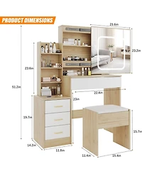 Gaomon Vanity Desk Mirror and Led Lights