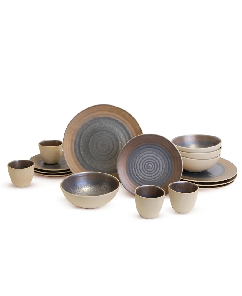 Lemieux Et Cie Akita 16-Pc. Dinnerware Set, Service for 4