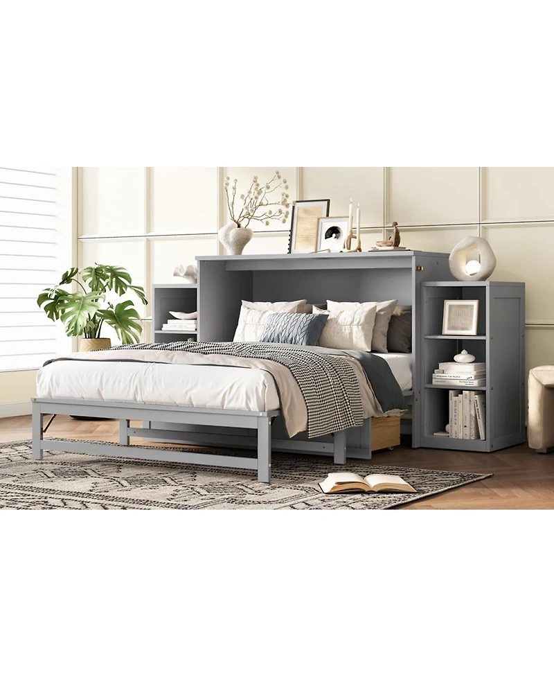 Streamdale Furniture Murphy bed with storage drawers & shelves