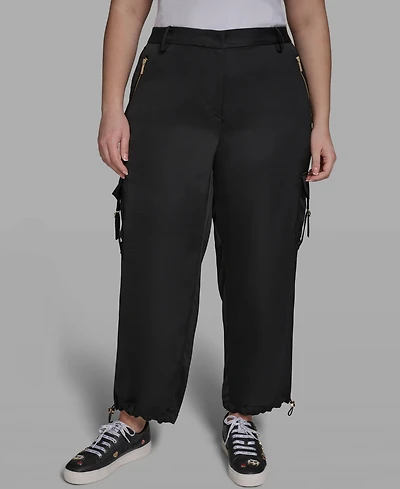 Karl Lagerfeld Paris Plus Bungee Cargo Pants
