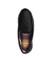 Muk Luks Men's Corduroy Moccasin With Flannel Lining Slippers