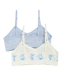 Maidenform Big Girls Seamless Ruched Crop Bras, Pack of 2