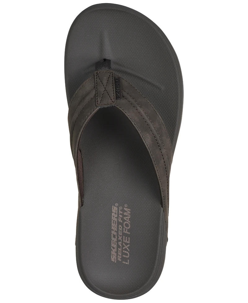 Skechers Men's Relaxed Fit- Patino - Marlee Memory Foam Thong Sandals from Finish Line