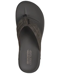 Skechers Men's Relaxed Fit- Patino - Marlee Memory Foam Thong Sandals from Finish Line