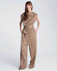 Kenneth Cole Women's Polka Dot Mid-Rise Trousers