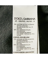 Pre-Owned Dolce & Gabbana Men's Black 3D Logo Cotton Knit Hoodie