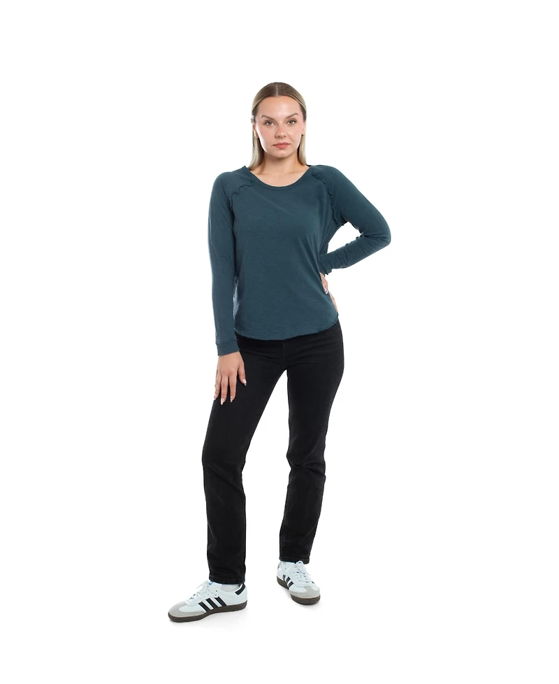 Wilt Clothing Women's Raglan Long Sleeve Tee