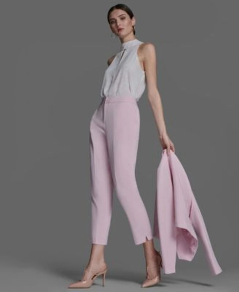 Bcbg Womens Light Pink Suit