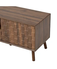 sumyeg 78" Storage Cabinet Tv Stand with Solid Wood Legs