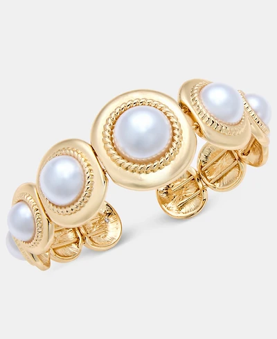 I.n.c. International Concepts Imitation Pearl Cuff Bracelet, Macy's Exclusive
