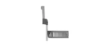 Household Essentials Over the Door Storage Rack, 6 Basket Door Organizer, Great for Use in Pantry as Spice Rack, Gray