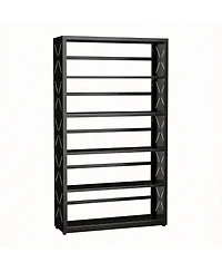 Yigii 5-Tier Metal Bookcase with Adjustable Shelves for Living Room, Study, Kitchen