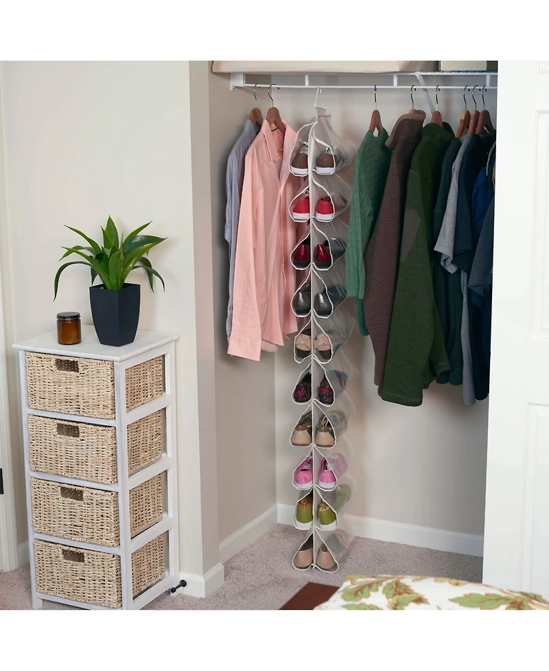 Household Essentials 20-Pocket Closet Shoe File