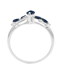 Macy's Emerald (7/8 ct. t.w.) and Diamond (1/10 Ring 14k Yellow Gold (Also Available Sapphire, Ruby)