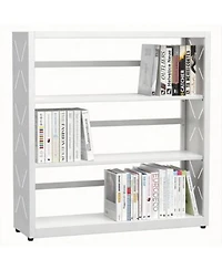 Yigii 31 X22w 3 Tier Metal Bookcase With Adjustable Shelves For Home Office