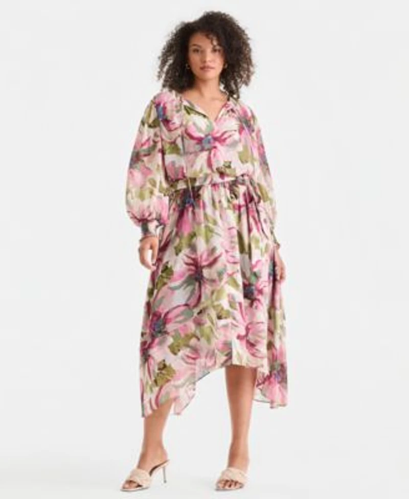 I.N.C. International Concepts Womens Floral Midi Dress