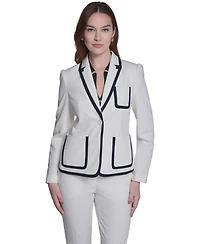 Tommy Hilfiger Women's One-Button Framed Blazer