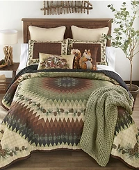 Donna Sharp Pine Circle 3-Pc. Quilt Set, Queen