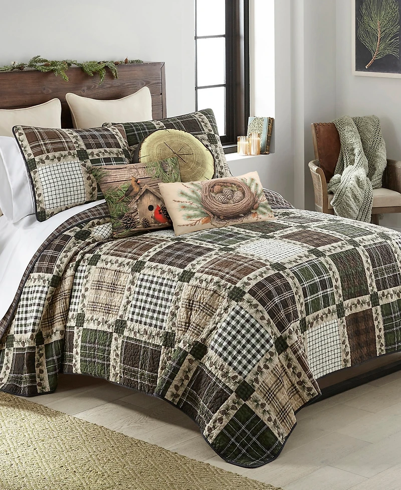 Donna Sharp Pine Patch 3-Pc. Quilt Set, King