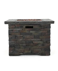 Flynama 35" Square Mgo Fire Pit - 40000 Btu.