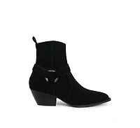 Jockey Harness Detail Ankle Boots