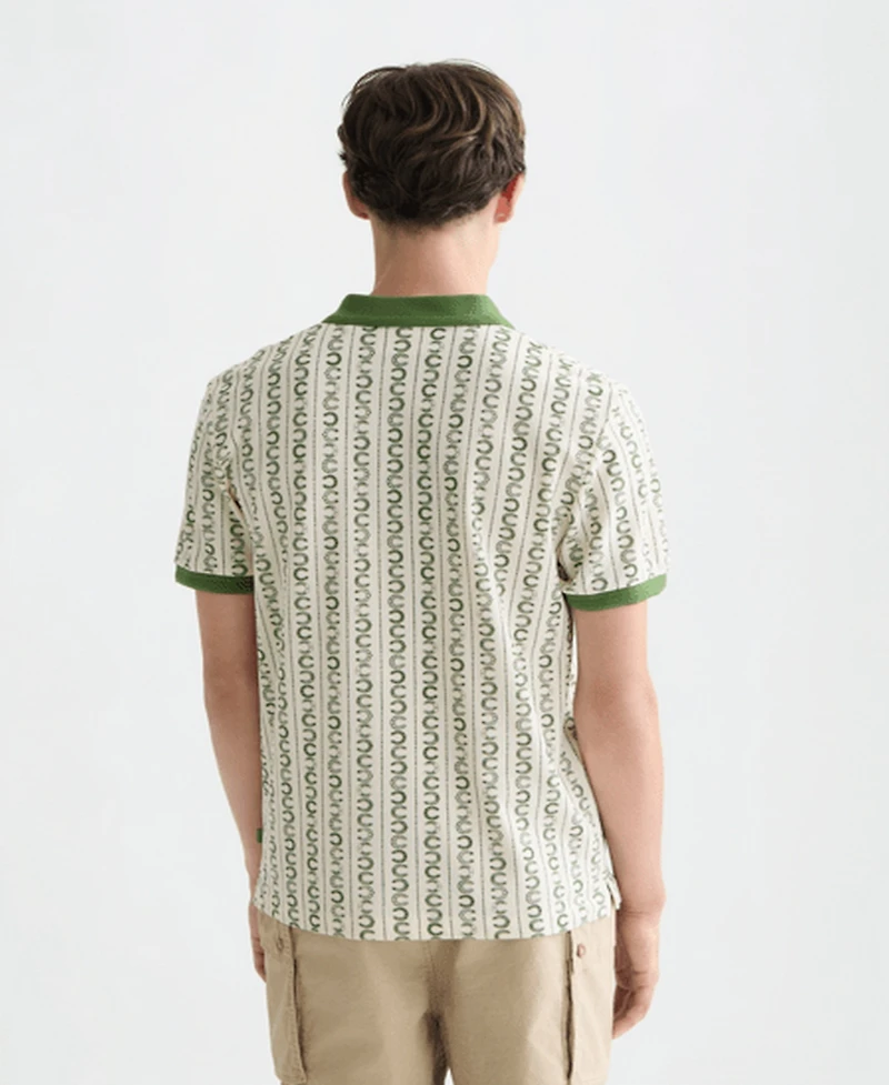 Scotch & Soda Men's Micro-Printed Regular-Fit Polo Shirt