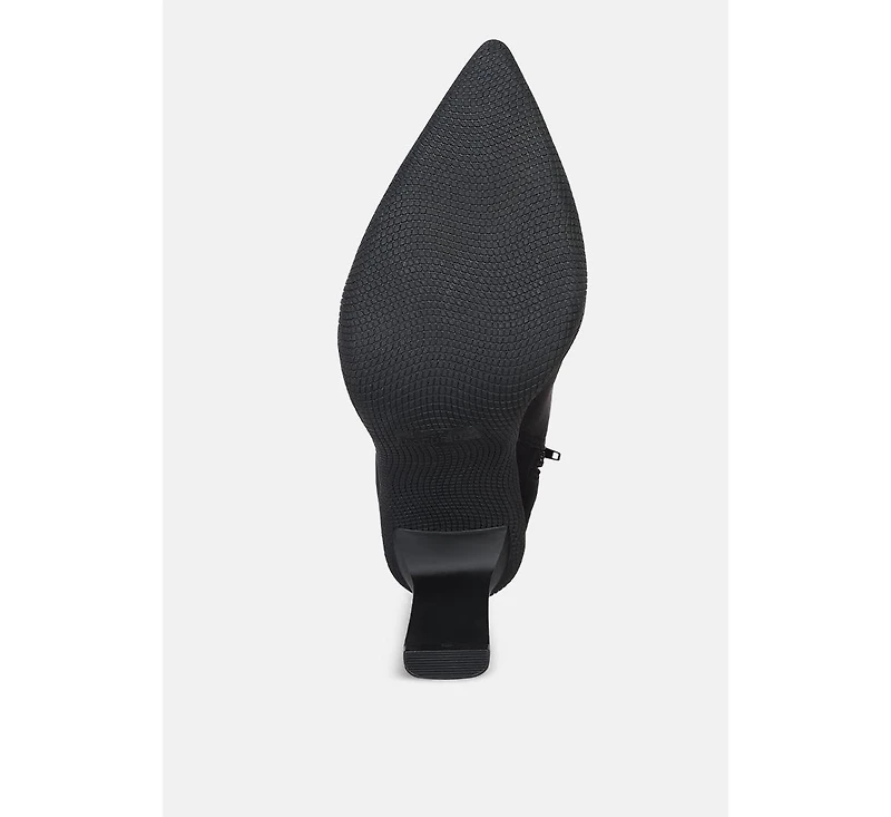 Tokens Pointed Heel Ankle Boots