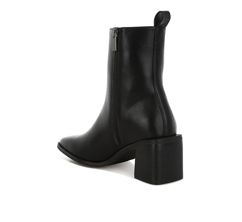 Muskox Square Toe Faux Leather Boots Women