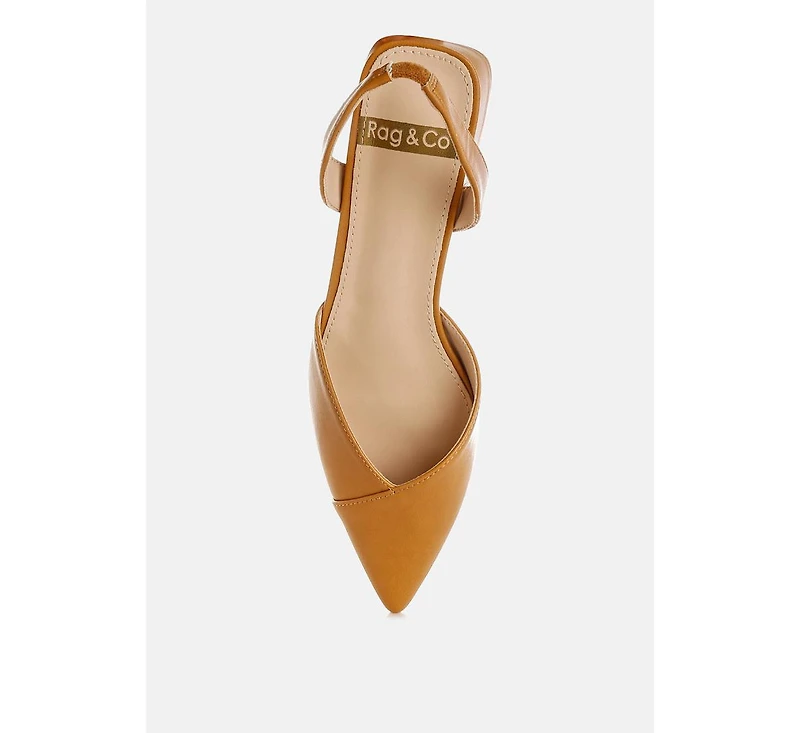 Tijay Soft Real Leather Slingback Sandals