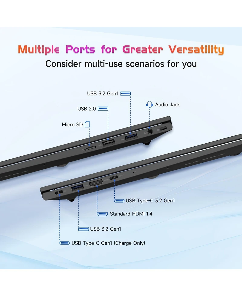 Nimo 17.3" Ips Fhd-Laptop Intel 6 Cores i3-1215U 16GB Ram 512GB Ssd 4.4GHz