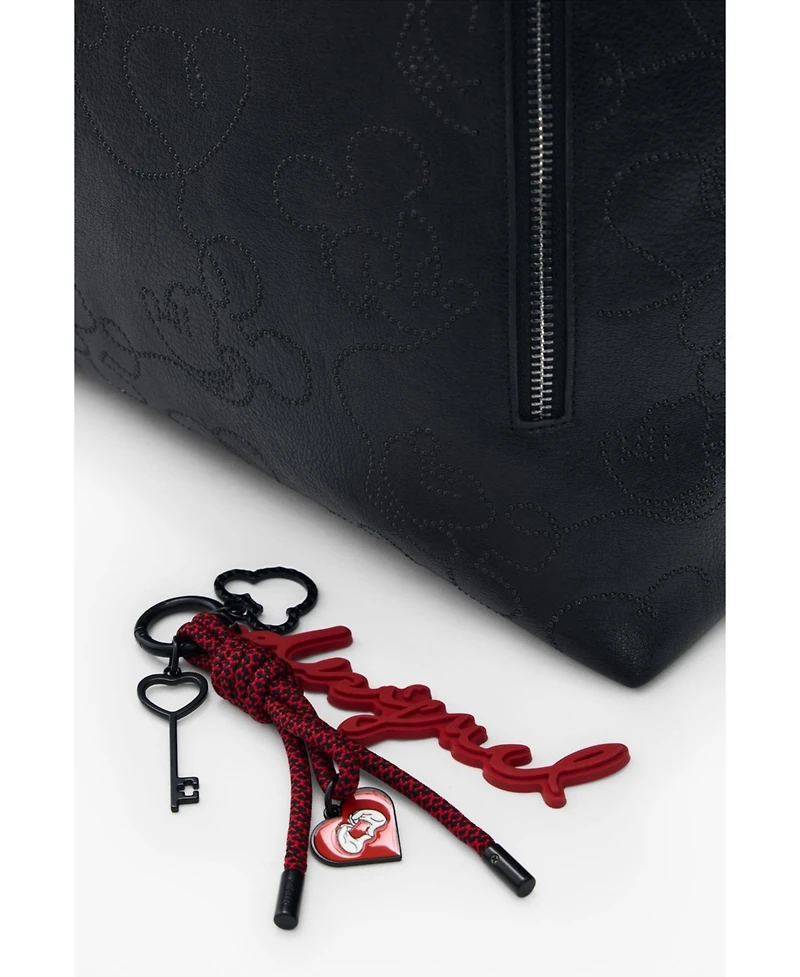 Desigual Women's Medium backpack with Mickey Mouse appliques