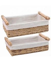 Yigii Handmade Paper Rope Storage Baskets