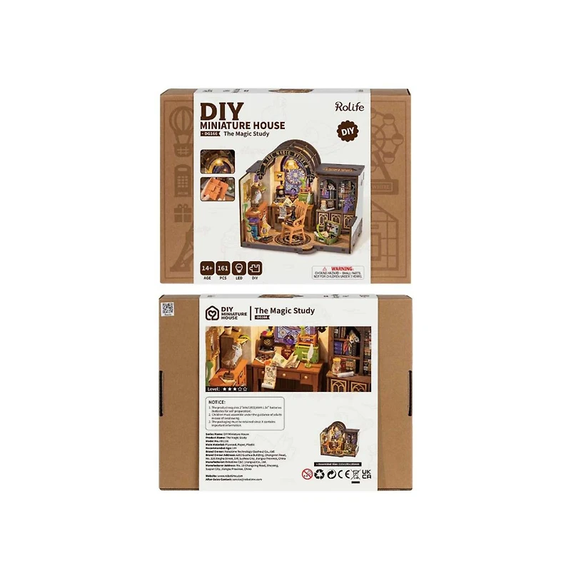 Flash Popup Diy 3D Wood Puzzle: Magic Study 267 pieces