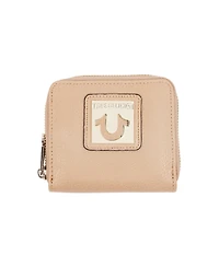 True Religion Horseshoe Plaque Mini Zip-Around Wallet