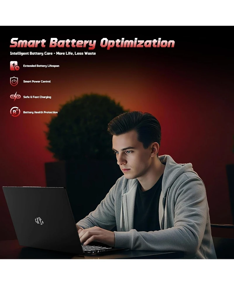 Nimo 15.6" Fhd Ips Student Laptop 8GB Ram 512GB Ssd, 4 Cores 13th Gen Intel N150 3.6GHz Fingerprint Wi-Fi 6