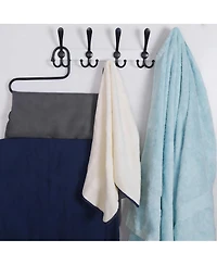 Yigii Heavy Duty 5-Tri Hook Wall Rack for Coats, Hats, Towels