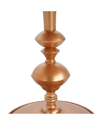 Streamdale Furniture Small Round Gold End Table, 29.3" Height, Vintage Metal Accent