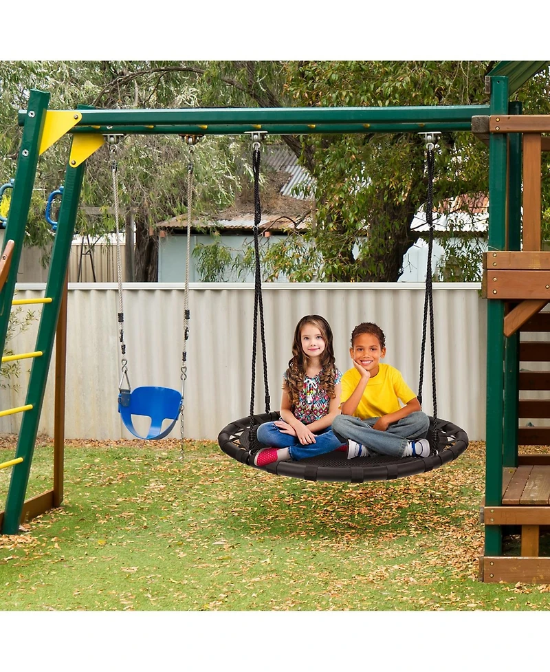 Sorbus 40" diameter Round Saucer Tree Swing - Sturdy, Durable & Easy to Assemble