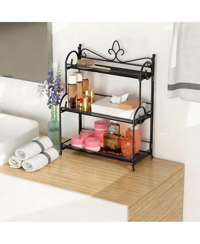 Yigii 3-Tier Foldable Organizer for Kitchen & Bathroom